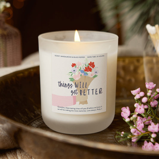 Pick Me Up Gift Things Will Get Better Candle - Kindred Fires