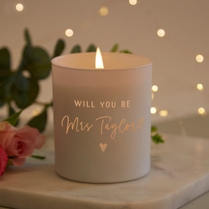 Proposal Idea Personalised Candle - Kindred Fires