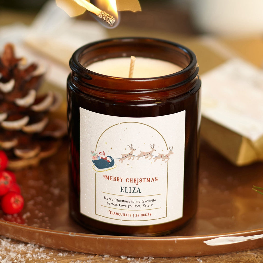 Secret Santa for Her Personalised Soy Candle - Kindred Fires