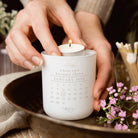 Special Date Gift Tealight Holder with Candles - Kindred Fires