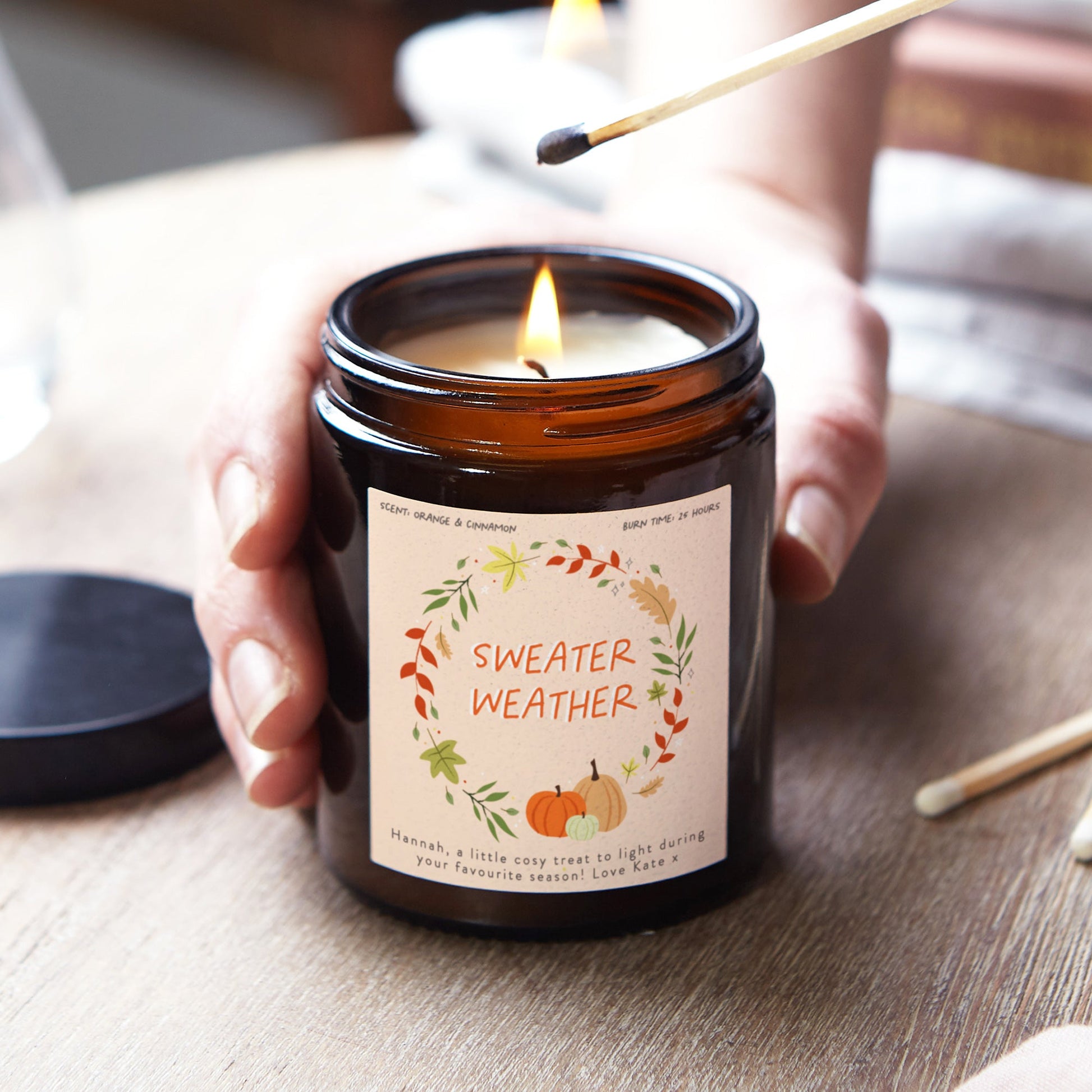 Sweater Weather Autumn Candle Home Decoration - Kindred Fires