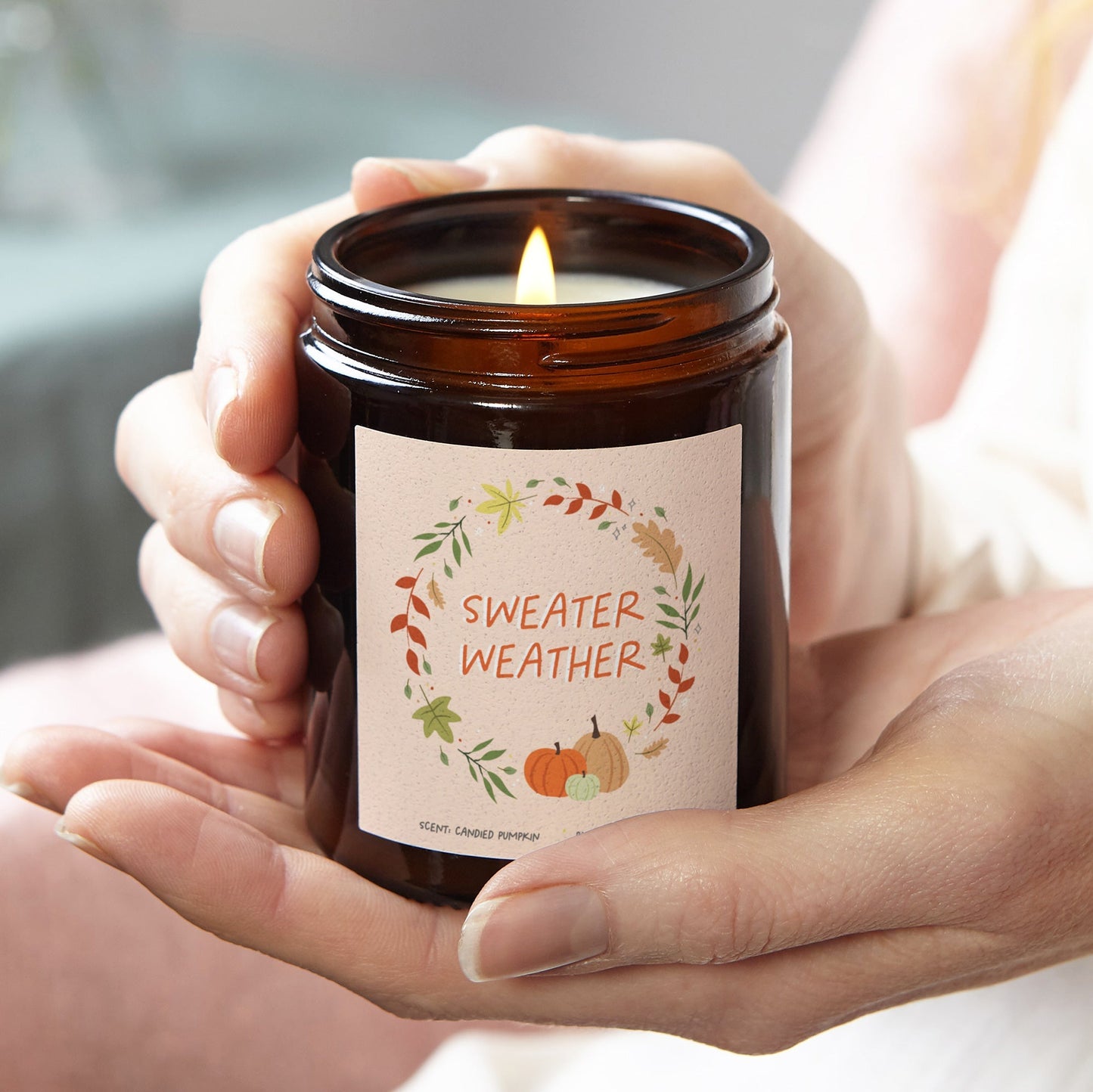 Sweater Weather Autumn Candle Home Decoration - Kindred Fires