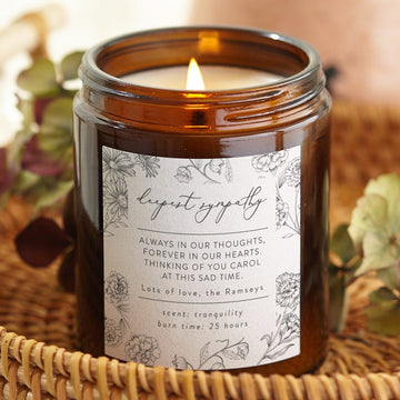 Sympathy Gift Bereavement Candle - Kindred Fires