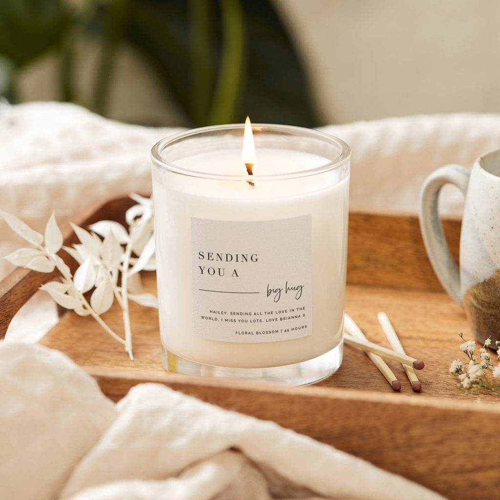 Thinking Of You Hug Minimalist Luxury Scented Candle - Kindred Fires