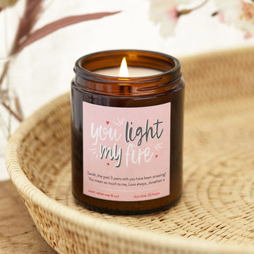 Valentine's Day Gift Light My Fire Candle - Kindred Fires