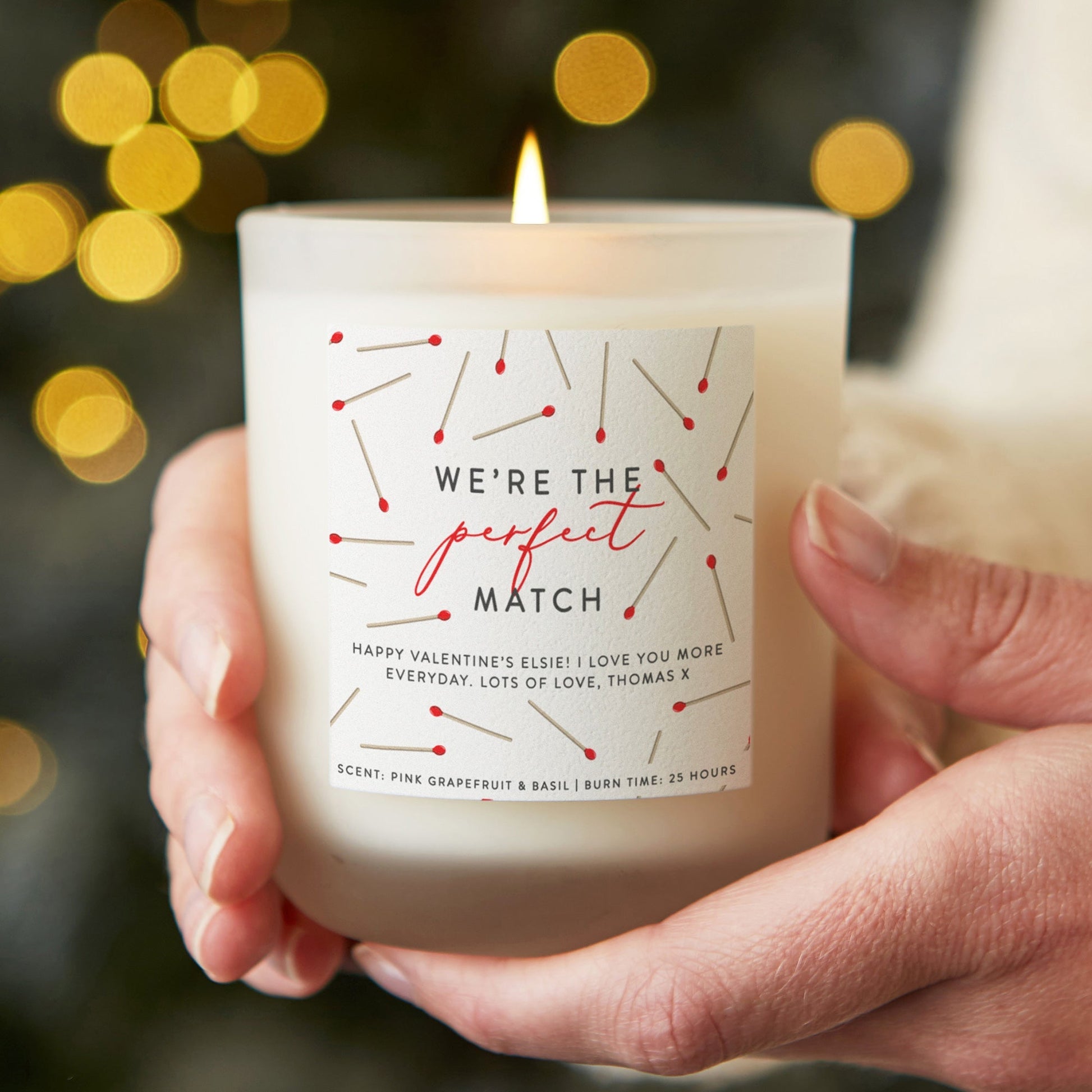 Valentine's Day Gift Perfect Match Candle - Kindred Fires