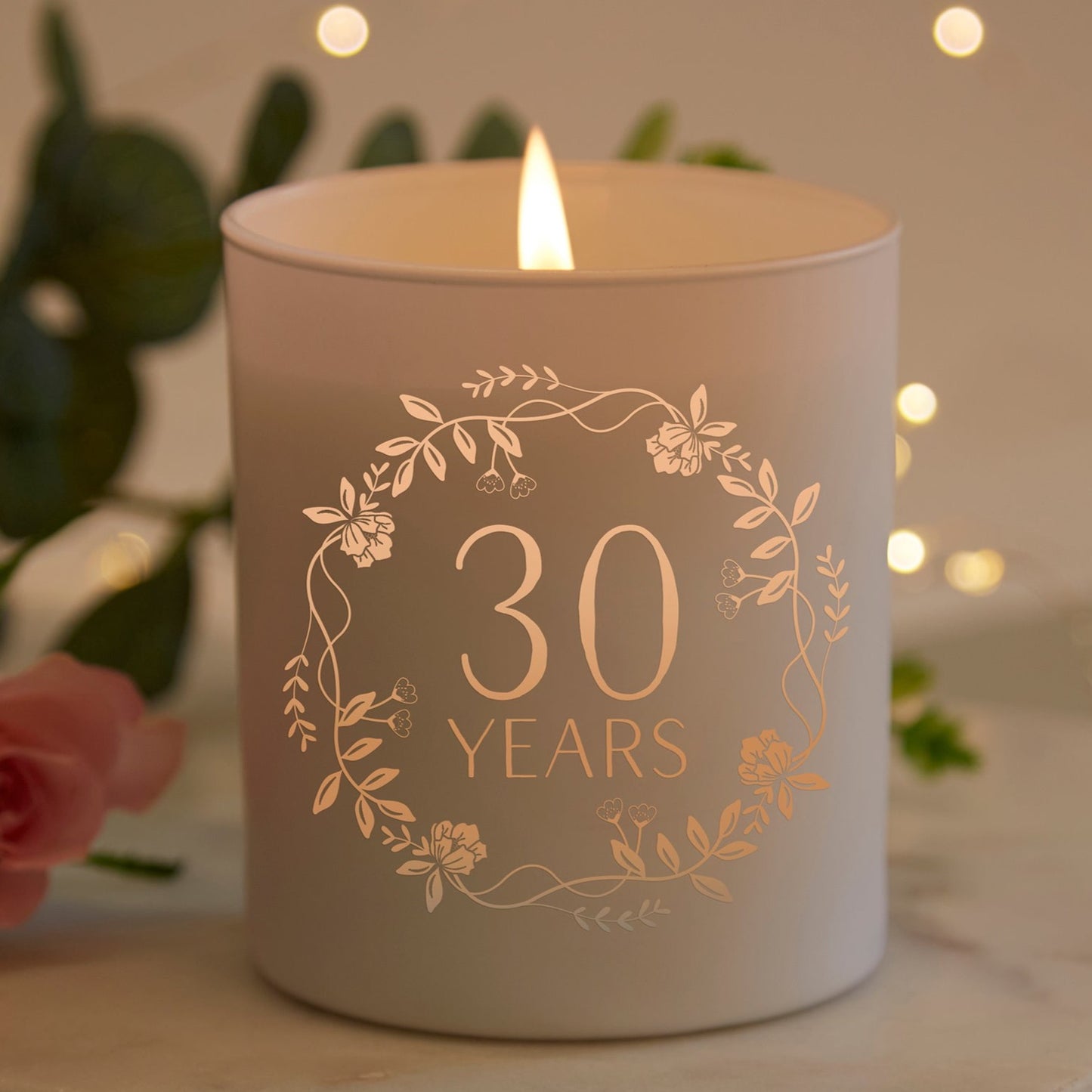 Wedding Anniversary Gift Personalised Candle Any Years - Kindred Fires