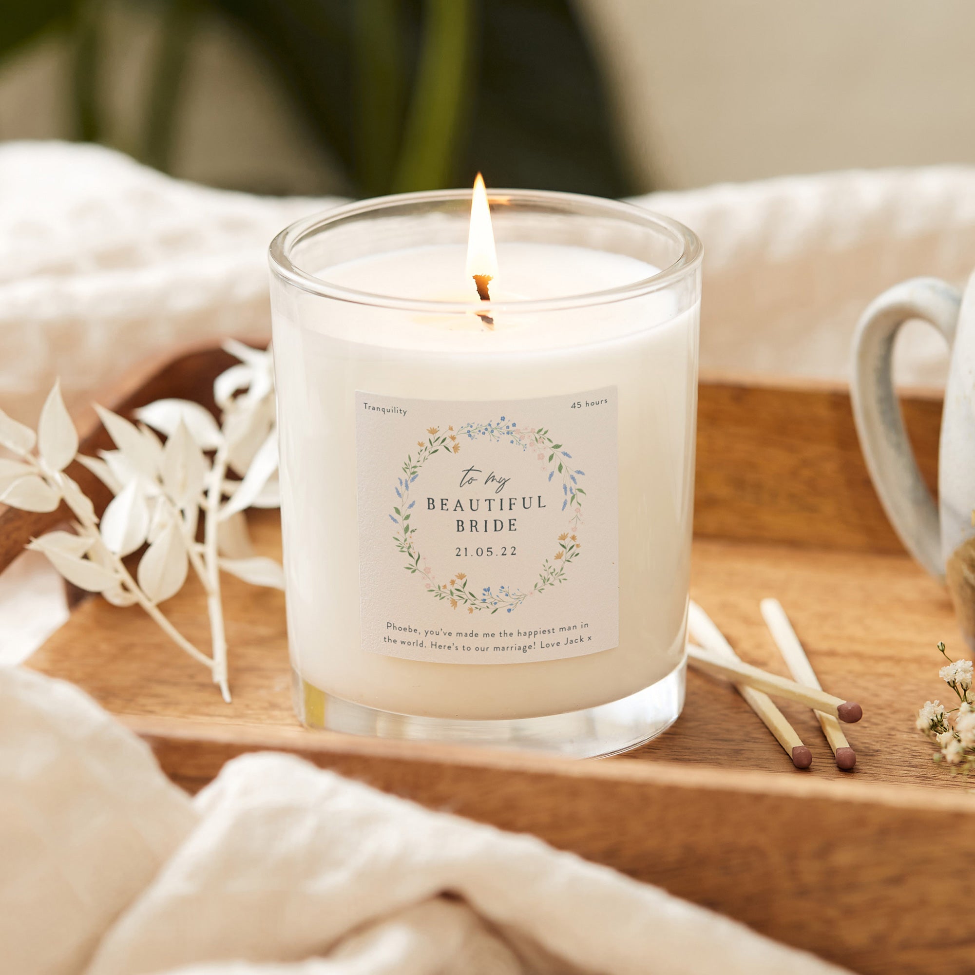 Wedding scented candles deals