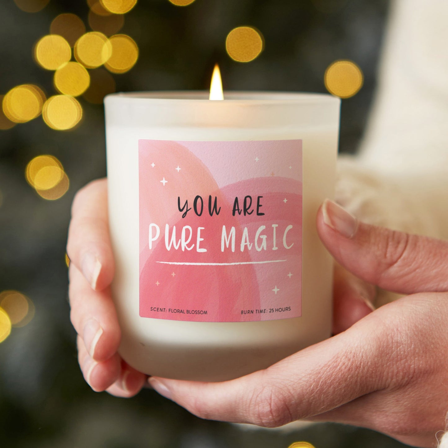 You Are Pure Magic Pink Candle - Kindred Fires